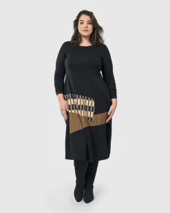 Women Alembika Dresses<Sycamore Cocoon Dress, Coffee