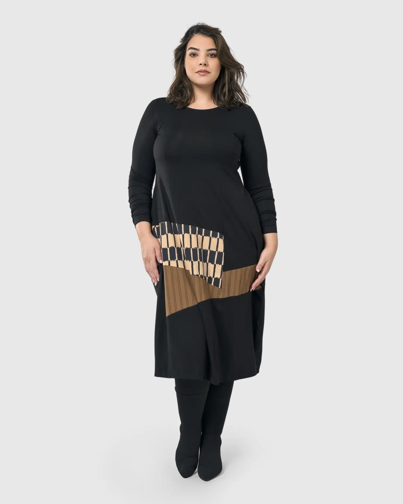 Women Alembika Dresses<Sycamore Cocoon Dress, Coffee