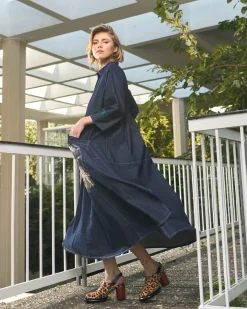 Women Alembika Dresses<Tacoma Trapeze Dress, Denim