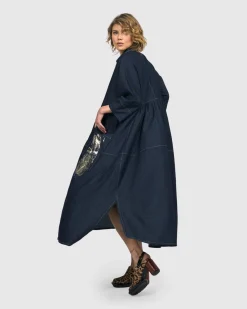 Women Alembika Dresses<Tacoma Trapeze Dress, Denim