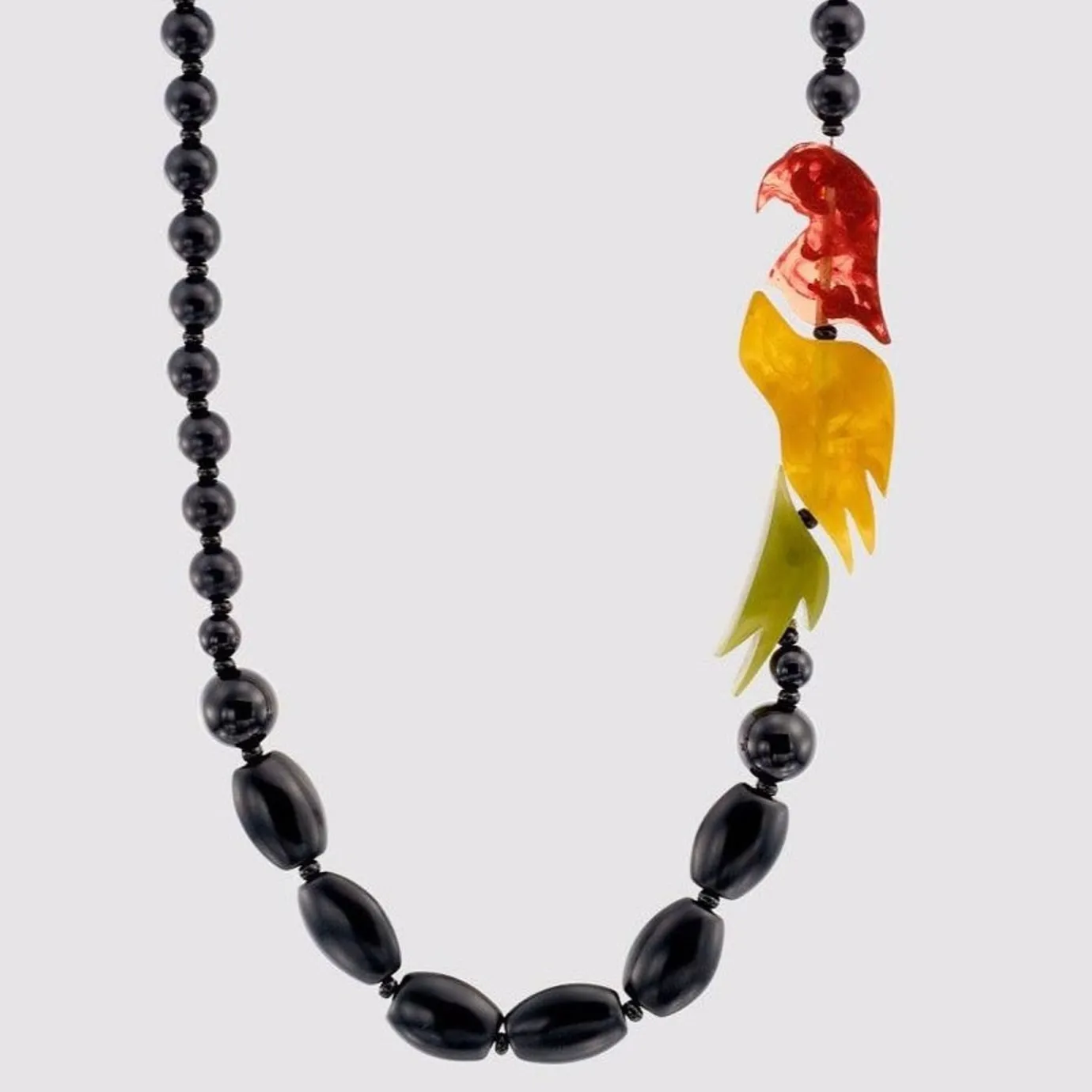 Women Alembika Accessories<Tahiti Bird Bead Necklace, Multi/Black