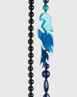 Women Alembika Accessories<Tahiti Bird Bead Necklace, Blue
