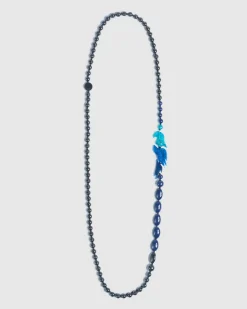 Women Alembika Accessories<Tahiti Bird Bead Necklace, Blue