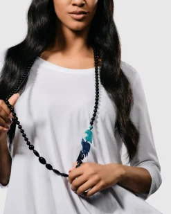 Women Alembika Accessories<Tahiti Bird Bead Necklace, Blue