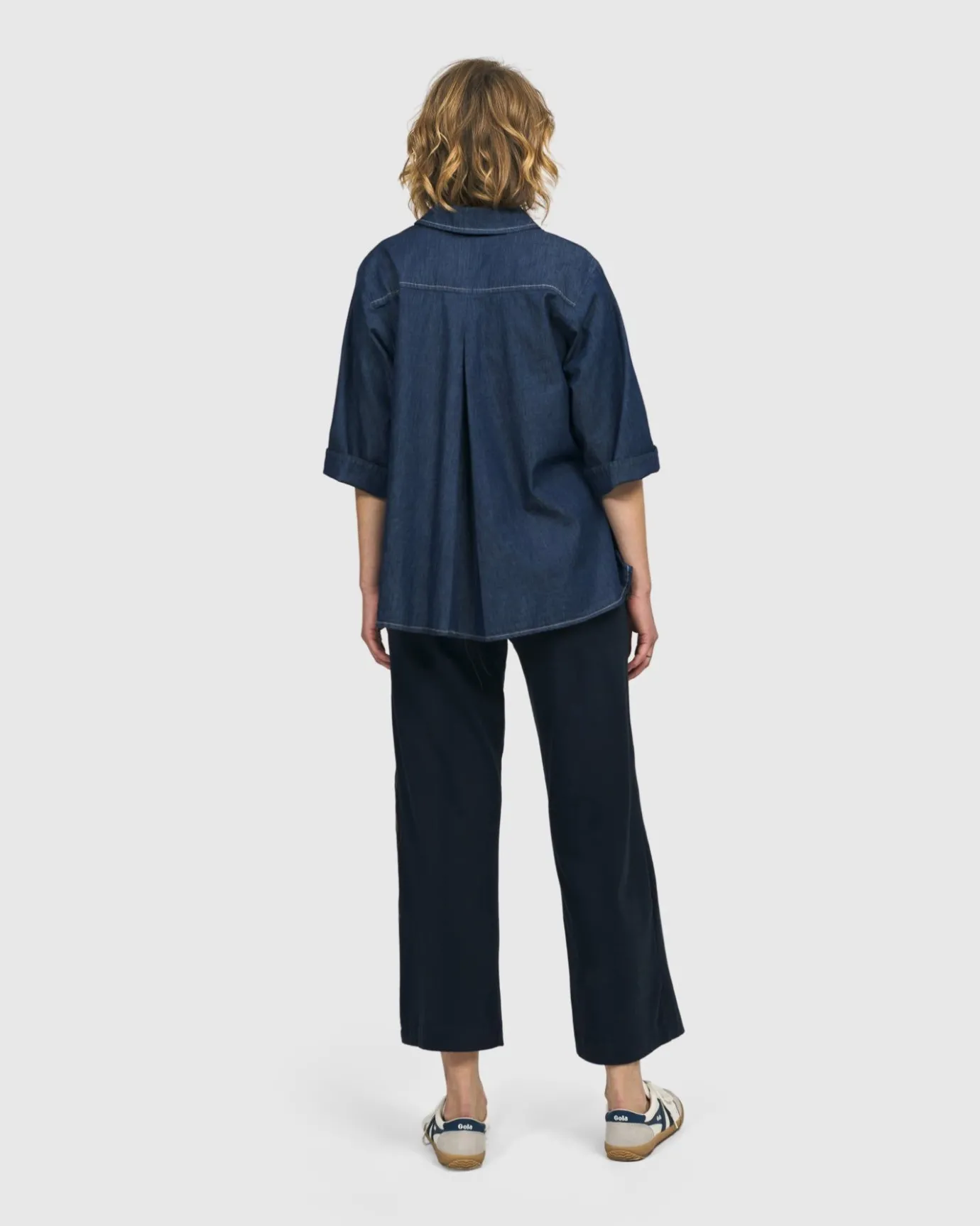 Women Alembika Tops & Tunics<Tallahassee Popover Blouse, Denim