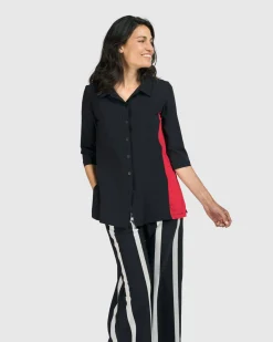 Women Alembika Plus<Tekbika Adeline Shirt Jacket, Black