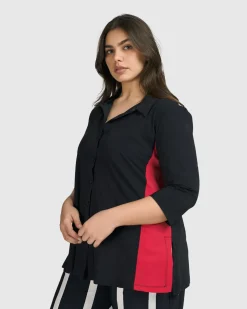 Women Alembika Jackets<Tekbika Adeline Shirt Jacket, Black