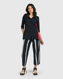 Women Alembika Jackets<Tekbika Adeline Shirt Jacket, Black