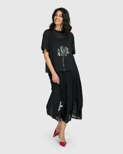 Women Alembika Plus<Tekbika Antoinette Flared Cocoon Skirt, Tulle