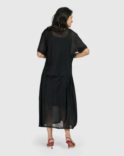 Women Alembika Plus<Tekbika Antoinette Flared Cocoon Skirt, Tulle