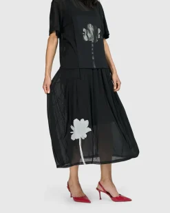 Women Alembika Pants & Skirts<Tekbika Antoinette Flared Cocoon Skirt, Tulle
