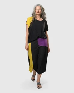 Women Alembika Tops & Tunics<Tekbika Bliss Boxy Top, Multi (Yellow/Purple)