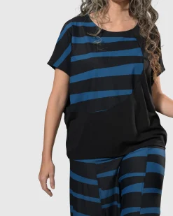 Women Alembika Plus<Tekbika Bliss Boxy Top, Ocean