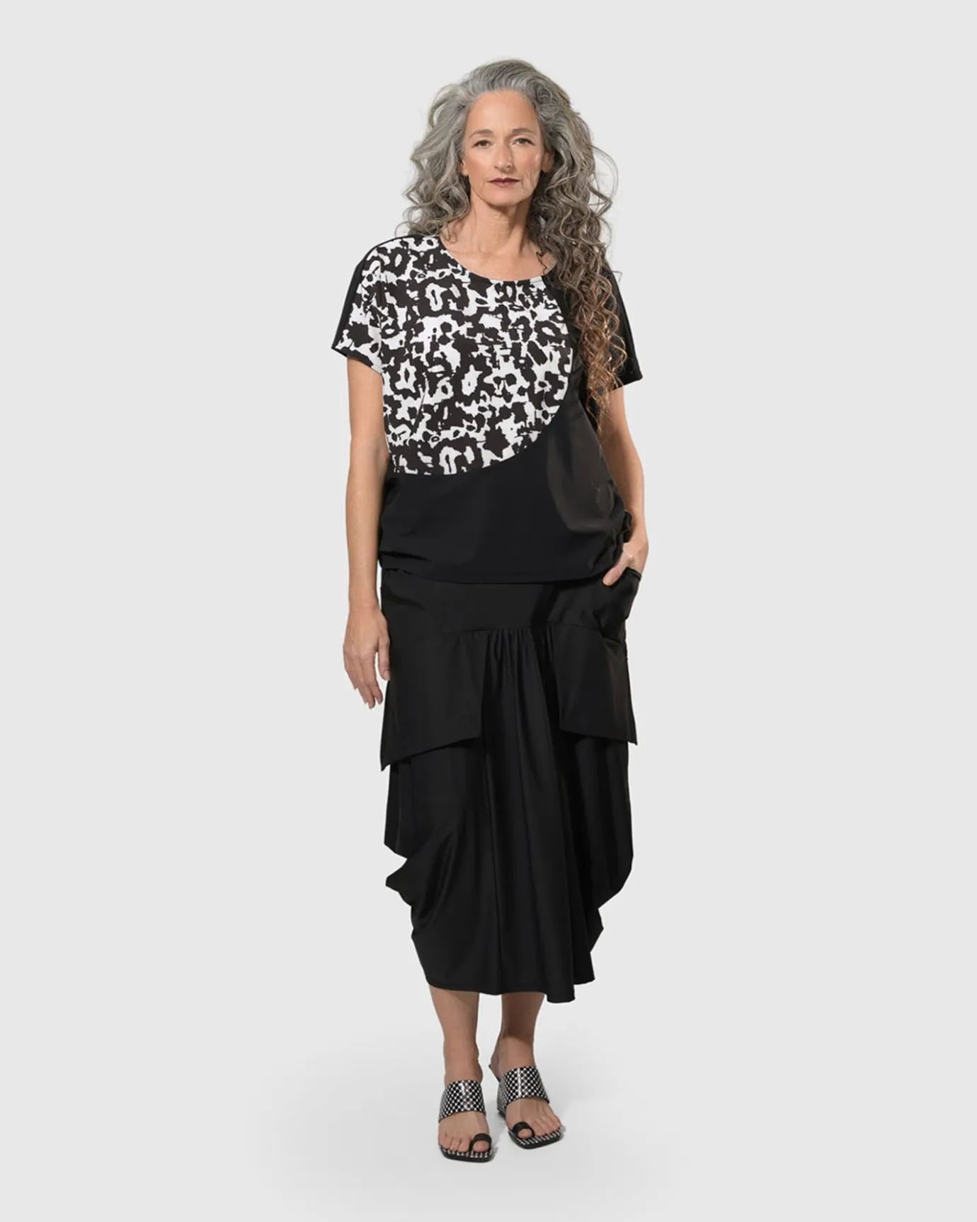 Women Alembika Tops & Tunics<Tekbika Bliss Boxy Top, Yellow/Print