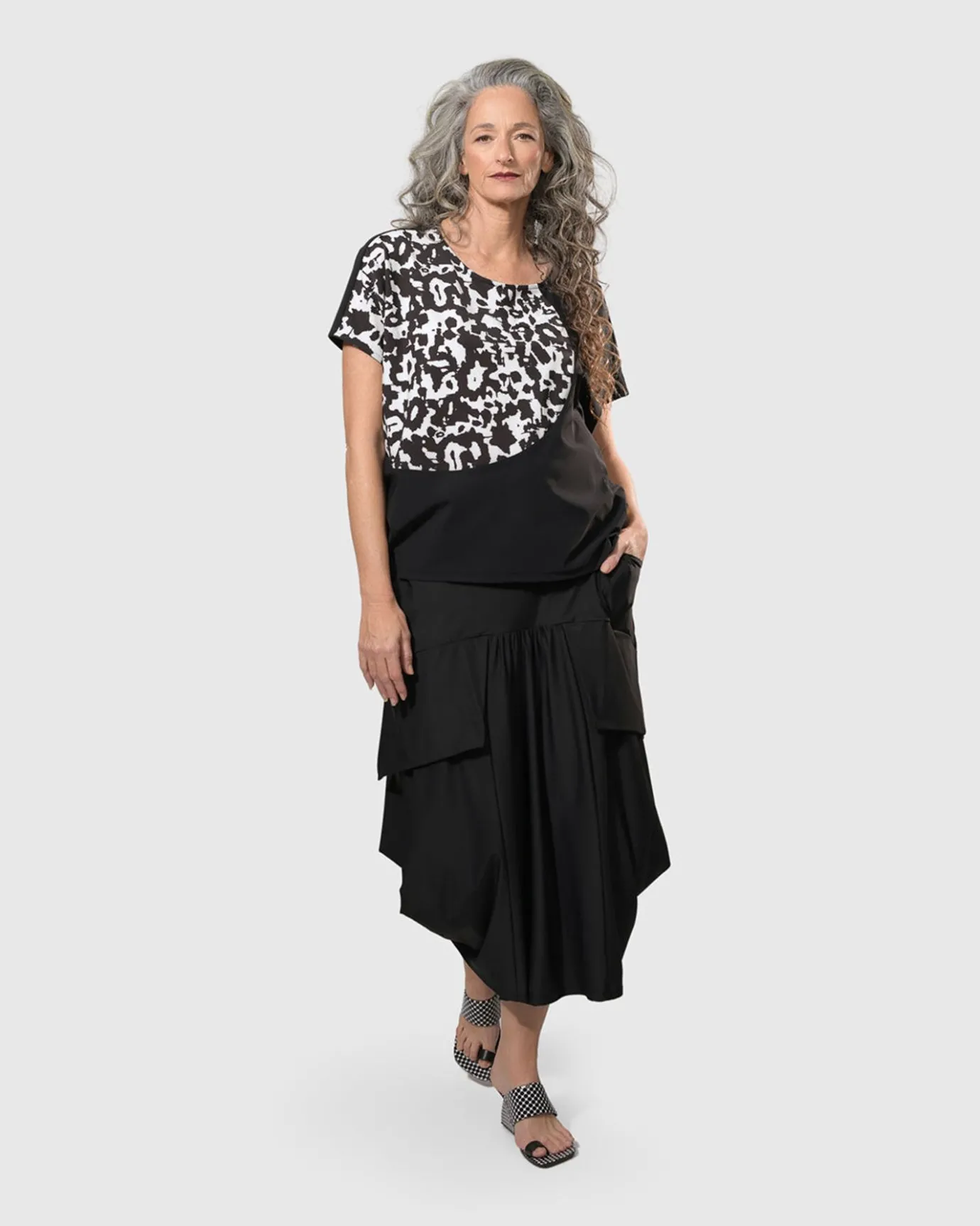 Women Alembika Tops & Tunics<Tekbika Bliss Boxy Top, Yellow/Print
