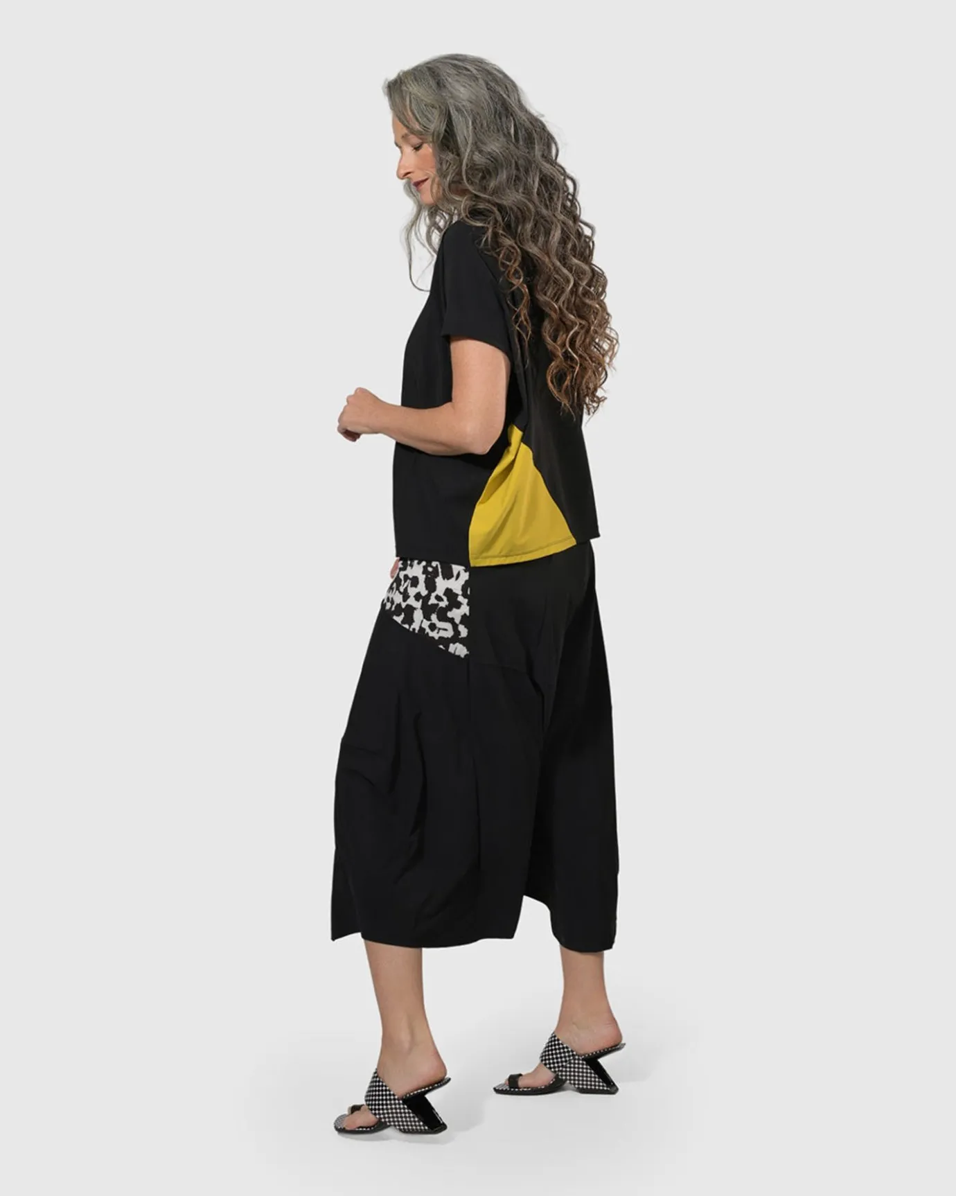 Women Alembika Tops & Tunics<Tekbika Bliss Boxy Top, Yellow/Print
