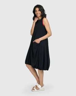 Women Alembika Plus<Tekbika Camille Sleeveless Dress, Black