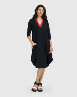 Women Alembika Dresses<Tekbika Celine Dress, Black