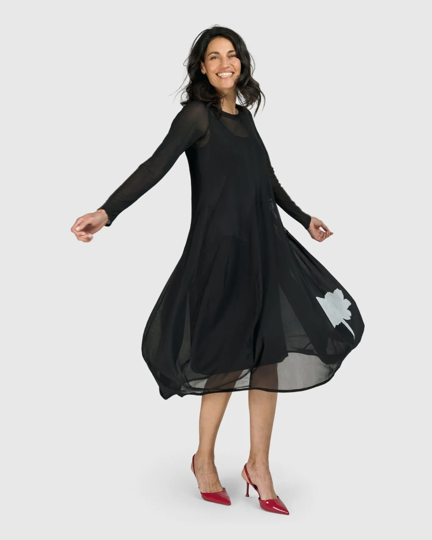 Women Alembika Dresses<Tekbika Charlotte Crew Cocoon Dress, Tulle
