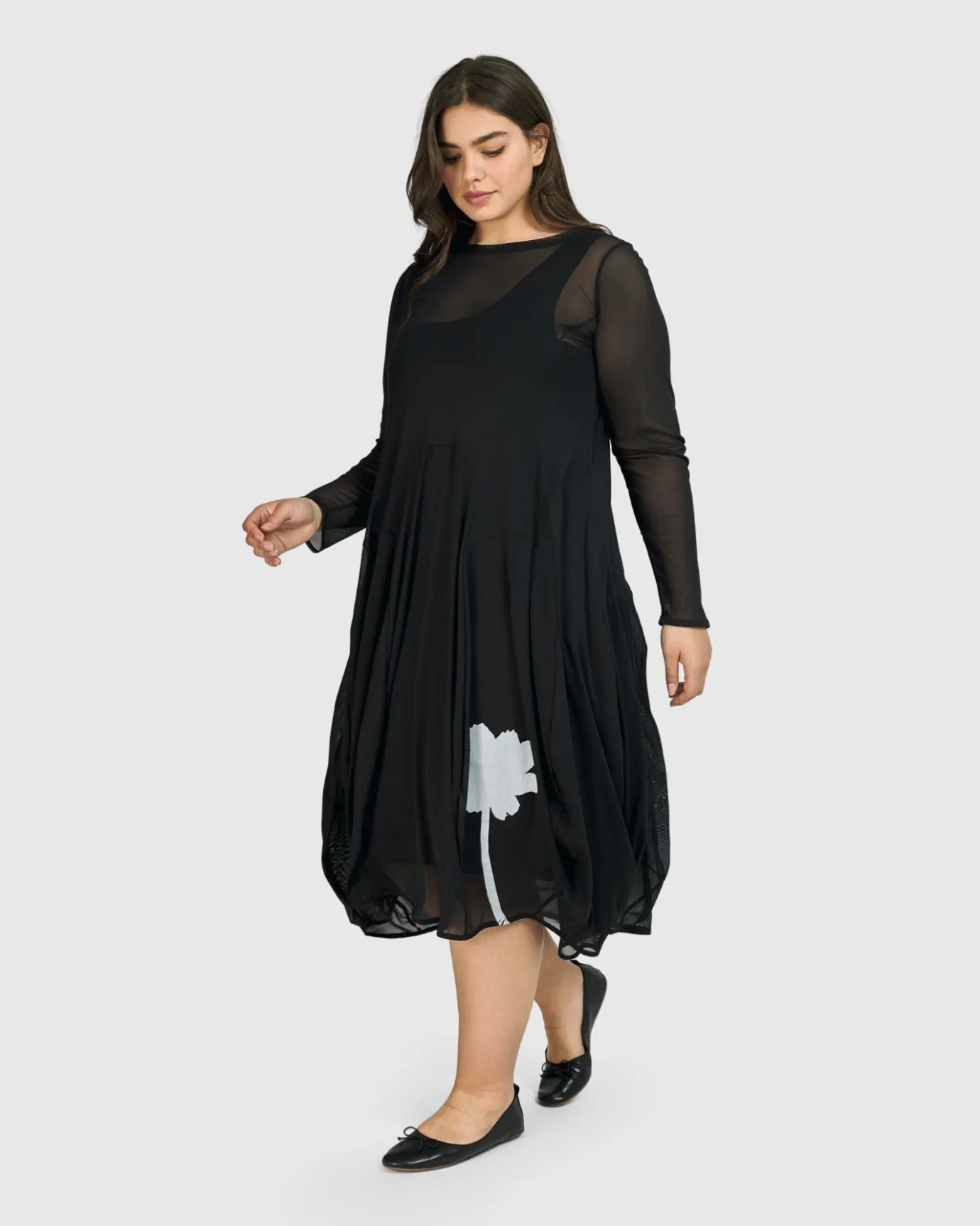 Women Alembika Dresses<Tekbika Charlotte Crew Cocoon Dress, Tulle