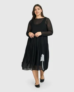 Women Alembika Dresses<Tekbika Charlotte Crew Cocoon Dress, Tulle