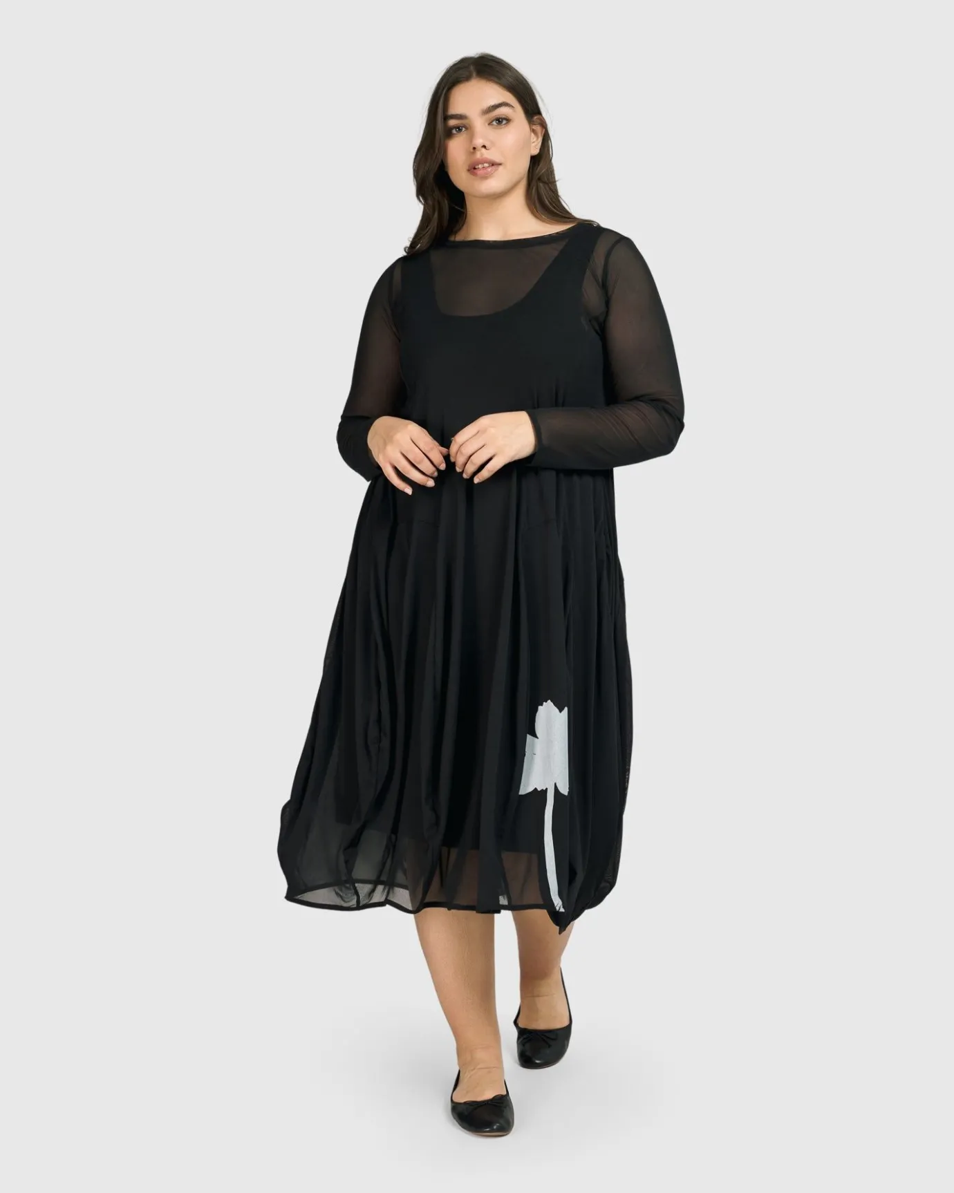 Women Alembika Dresses<Tekbika Charlotte Crew Cocoon Dress, Tulle