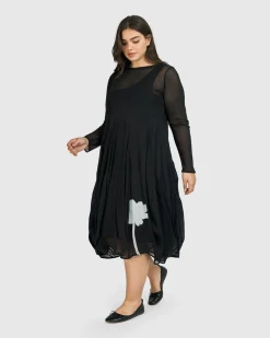 Women Alembika Plus<Tekbika Charlotte Crew Cocoon Dress, Tulle