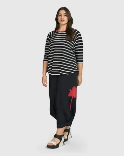 Women Alembika Plus<Tekbika De Beauvoir Tee, Stripes