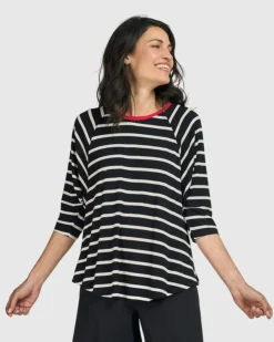 Women Alembika Tops & Tunics<Tekbika De Beauvoir Tee, Stripes