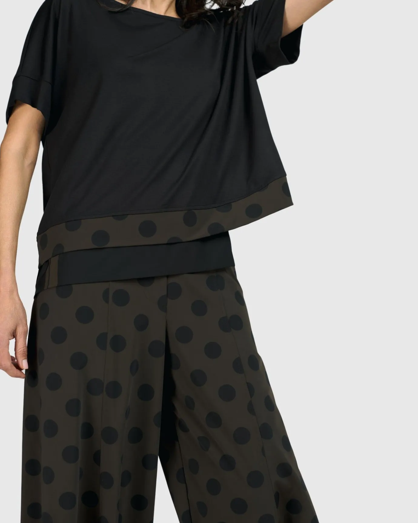 Women Alembika Tops & Tunics<Tekbika Dots Boxy Top, Khaki
