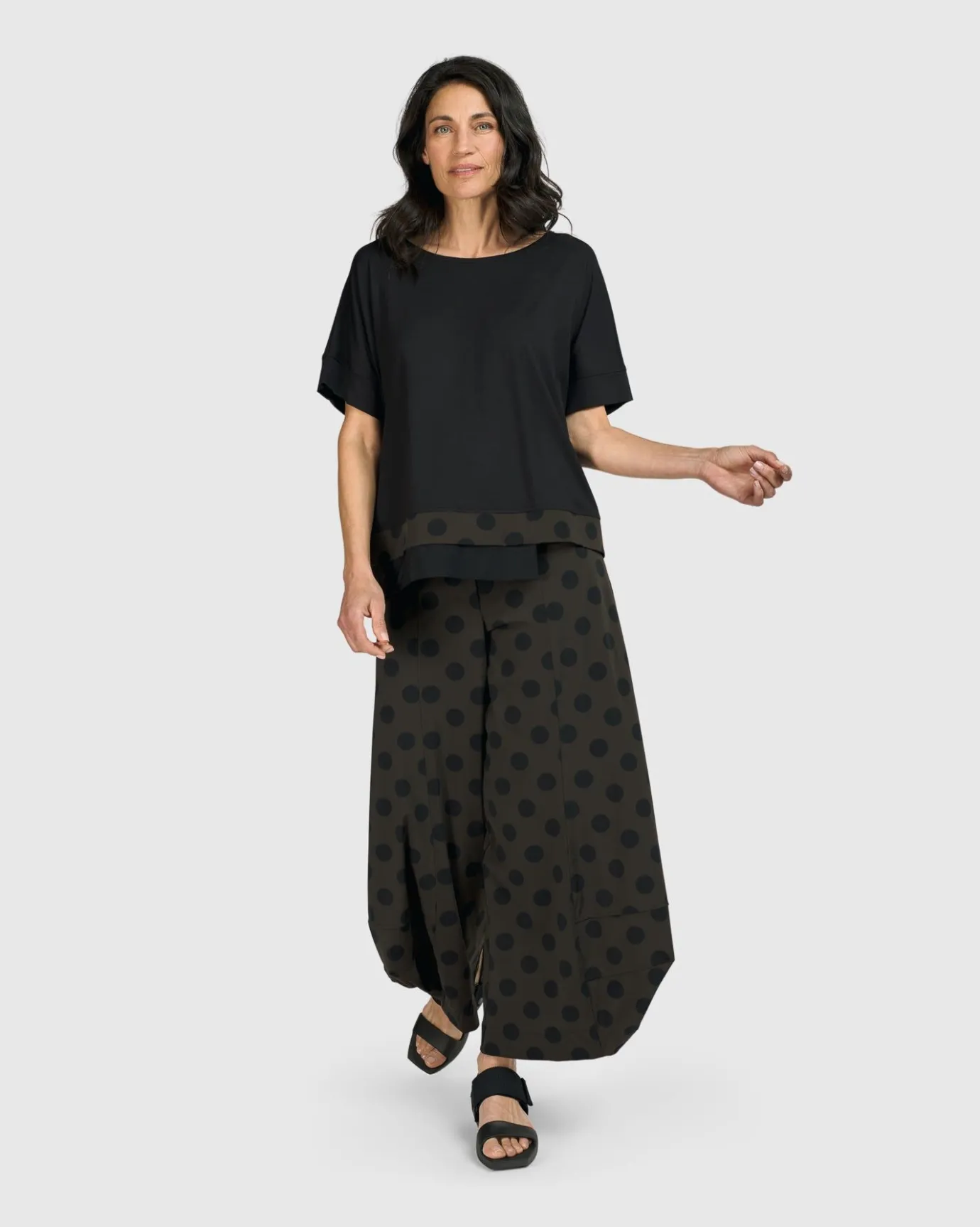 Women Alembika Tops & Tunics<Tekbika Dots Boxy Top, Khaki
