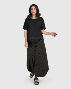 Women Alembika Pants & Skirts<Tekbika Dots Punto Pants, Khaki