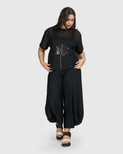 Women Alembika Plus<Tekbika Edith Mesh Tee, Flower