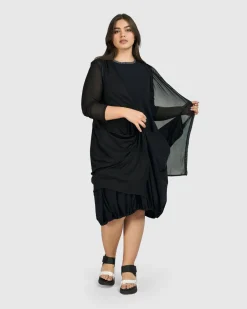 Women Alembika Jackets<Tekbika Essential Draped Cocoon Jacket, Mesh