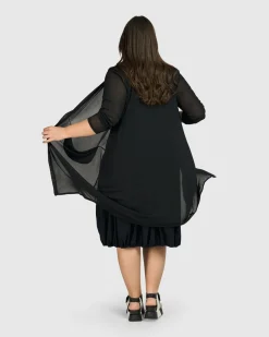 Women Alembika Jackets<Tekbika Essential Draped Cocoon Jacket, Mesh