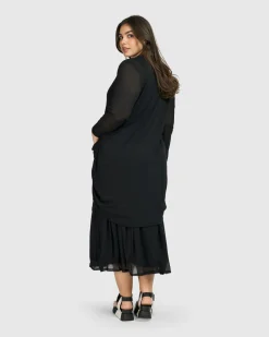 Women Alembika Jackets<Tekbika Essential Draped Cocoon Jacket, Mesh