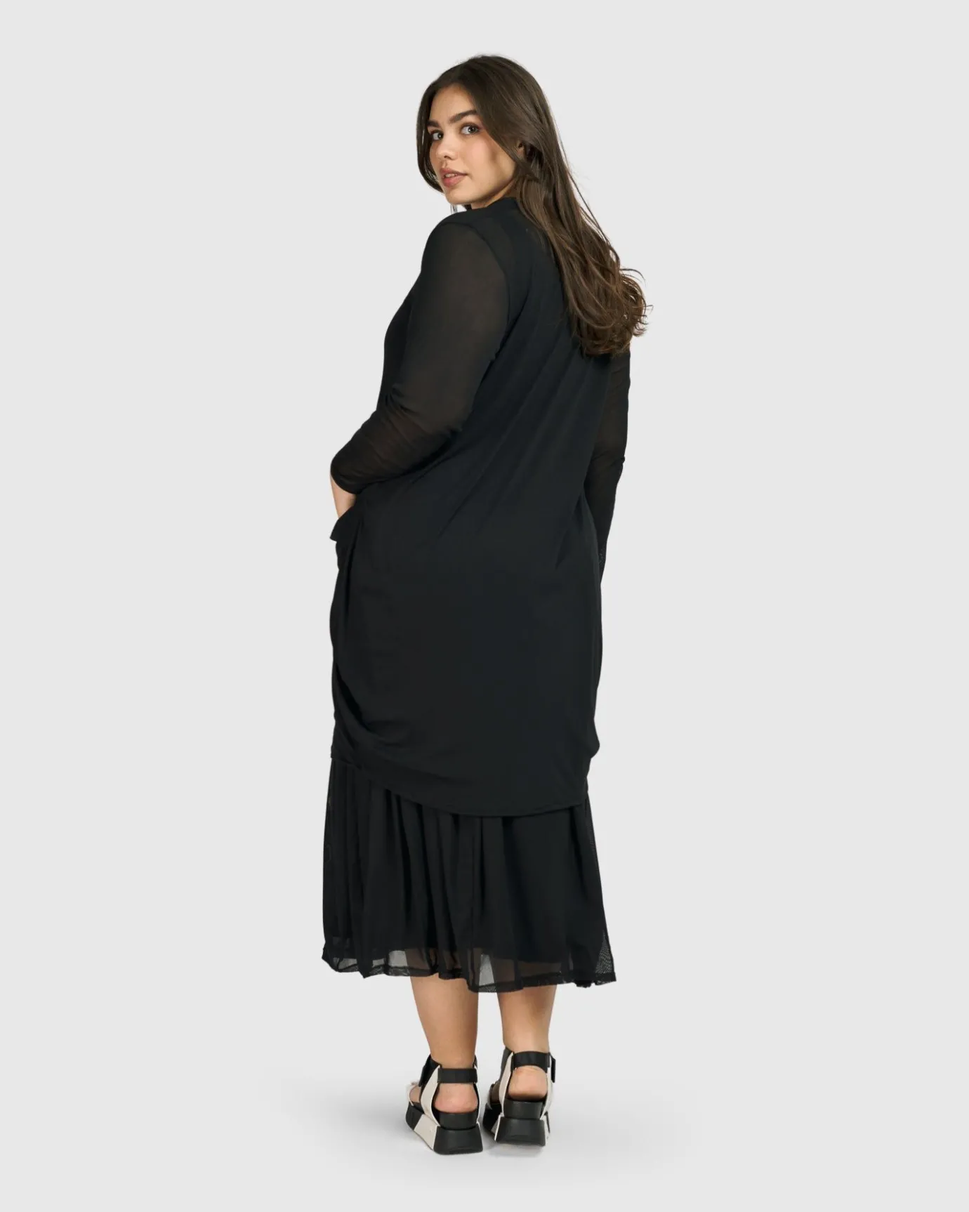 Women Alembika Jackets<Tekbika Essential Draped Cocoon Jacket, Mesh