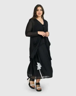 Women Alembika Jackets<Tekbika Essential Draped Cocoon Jacket, Mesh