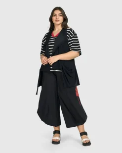 Women Alembika Jackets<Tekbika Gabrielle Relaxed Vest, Black
