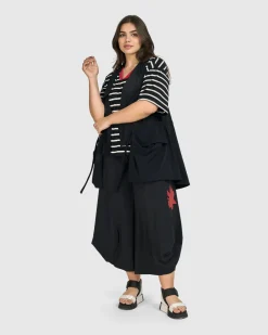 Women Alembika Jackets<Tekbika Gabrielle Relaxed Vest, Black