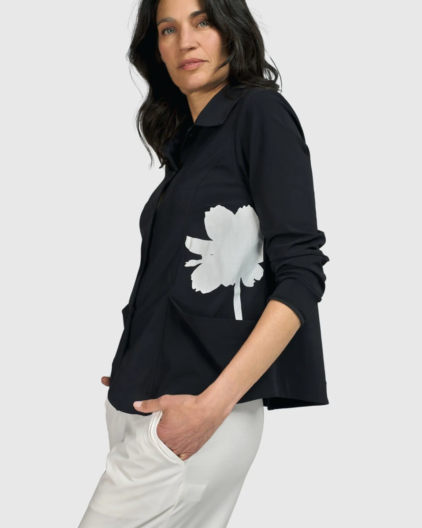 Women Alembika Plus<Tekbika Mont Blanc Blazer, Flower