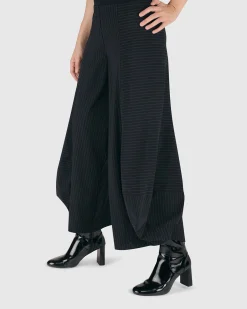 Women Alembika Plus<Tekbika Pinstripe Punto Pants, Black