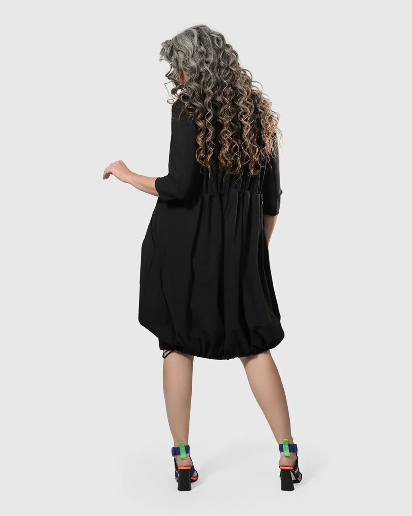 Women Alembika Dresses<Tekbika Popover Dress, Black