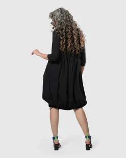 Women Alembika Plus<Tekbika Popover Dress, Black