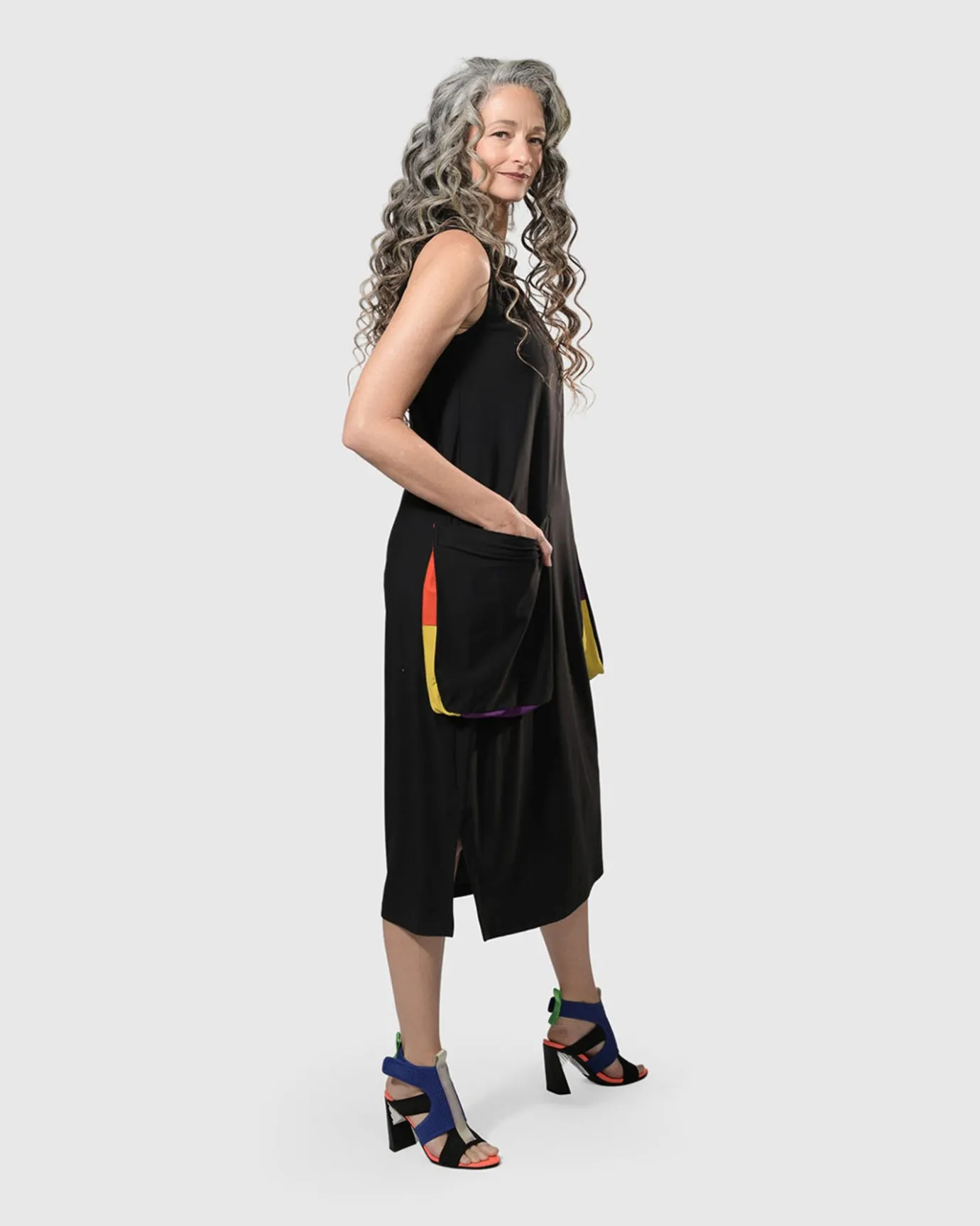 Women Alembika Dresses<Tekbika Poppy Sleeveless Pocket Dress, Multi