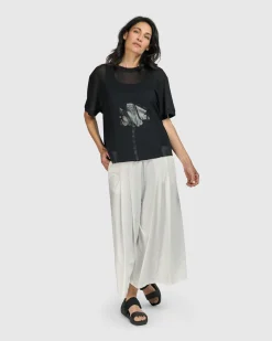 Women Alembika Pants & Skirts<Tekbika Royale Pants, Eggshell