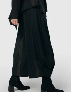 Women Alembika Plus<Tekbika Stripe Punto Pants, Black/Khaki