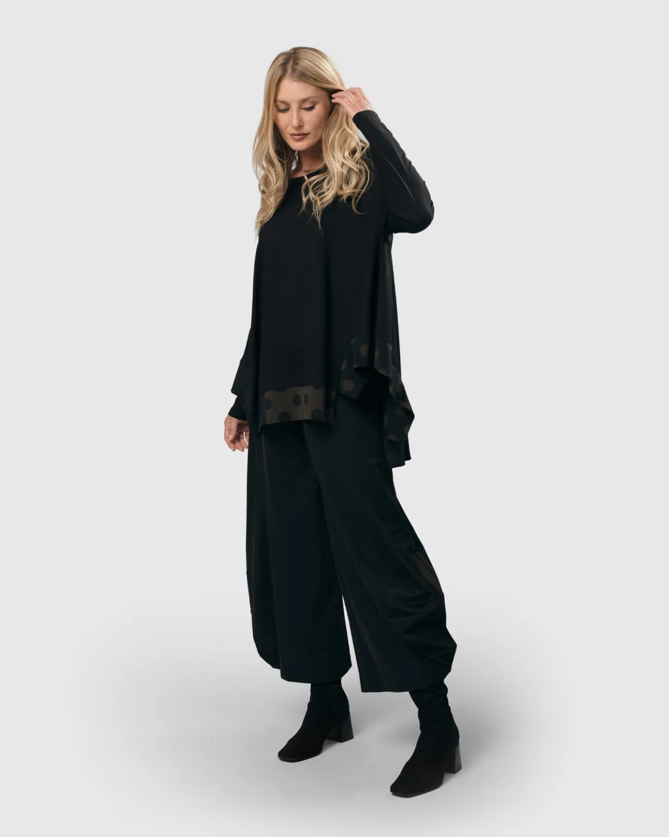Women Alembika Dresses<Tekbika Stripe Punto Pants, Black/Khaki