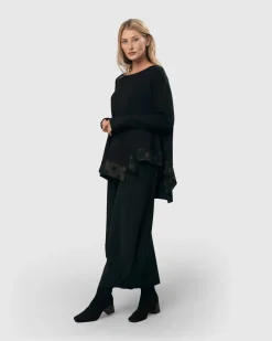 Women Alembika Dresses<Tekbika Stripe Punto Pants, Black/Khaki