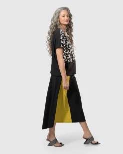 Women Alembika Pants & Skirts<Tekbika Swing Maxi Skirt, Multi/Yellow